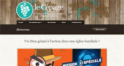 Desktop Screenshot of cepage.be