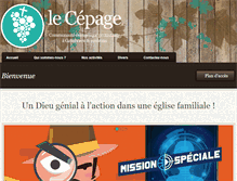 Tablet Screenshot of cepage.be